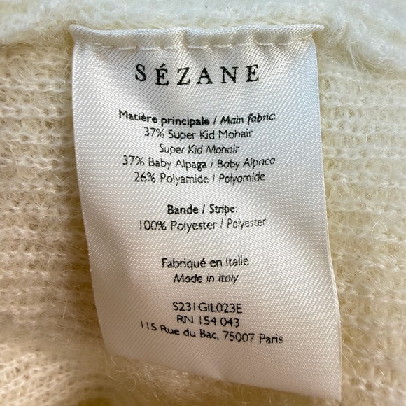 Sézane La Maille Cardigan XS Mohair Alpaca Italy - Picture 4 of 9